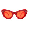 Womens Super Thick Exaggerated Oversize Cat Eye Sunglasses