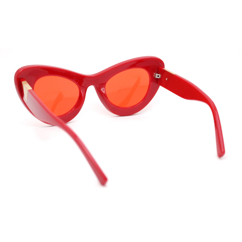 Womens Super Thick Exaggerated Oversize Cat Eye Sunglasses