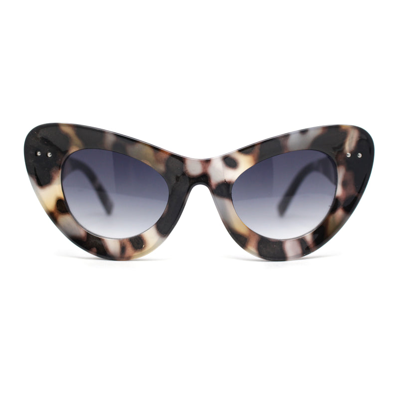 Womens Super Thick Exaggerated Oversize Cat Eye Sunglasses