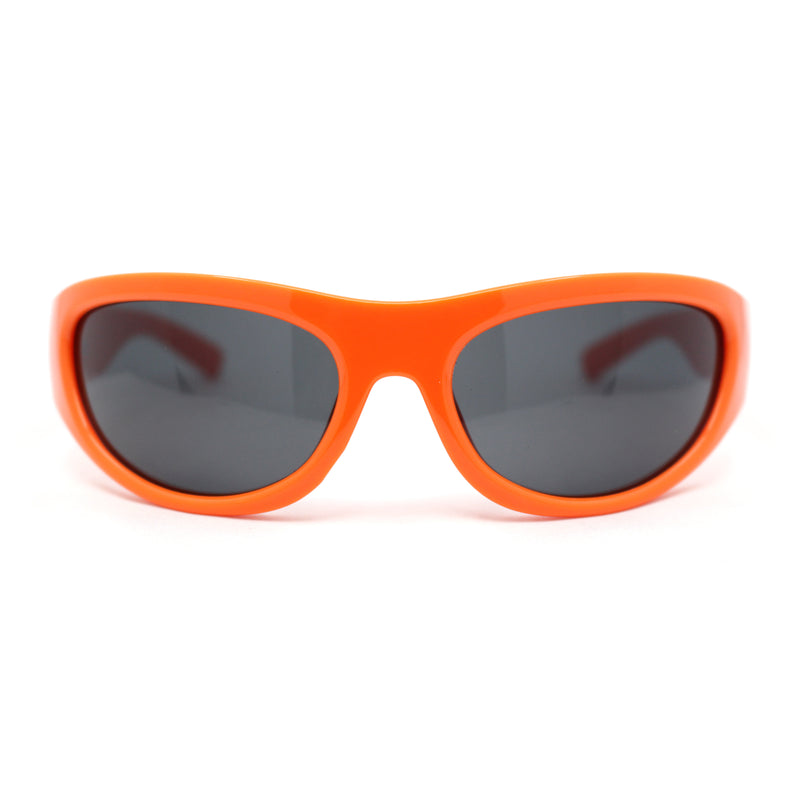 Classic 90s Style Sport Oval Round Plastic Sunglasses