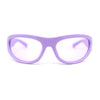 Classic 90s Style Sport Oval Round Plastic Sunglasses