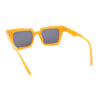 Womens Old Fashion Retro Horn Rim Plastic Rectangular Sunglasses