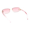 Womens Rhinestone Star Jewel Rimless Designer Sunglasses