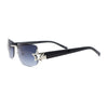 Womens Rhinestone Star Jewel Rimless Designer Sunglasses