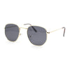 Polarized Mens Retro Hipster Thin Metal Rim Rectangle Sunglasses