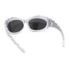 Runway Thorny Beveled Wrap Around Plastic Sport Sunglasses