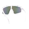 Boys Kids Size 80s Paint Splatter Oversize Rimless Sport Plastic Sunglasses
