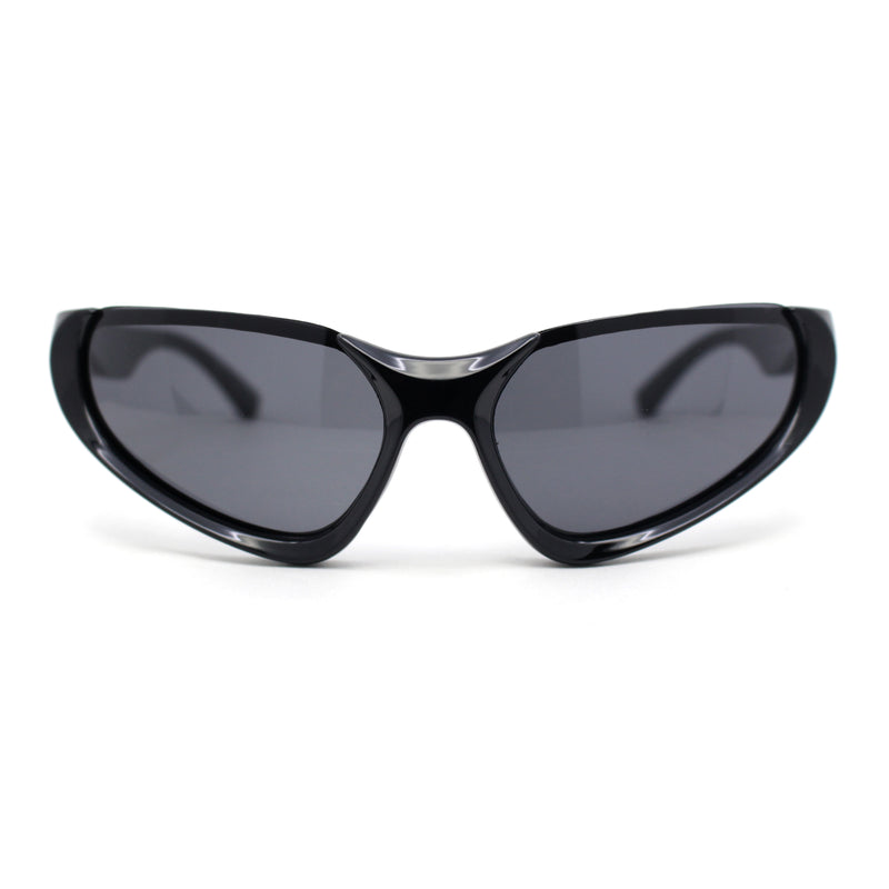 Crop Top Runway Fashion Wrap Triangular Sport Style Sunglasses