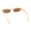 Womens Stylish Modish Narrow Rectangle Plastic Sunglasses