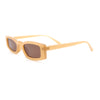 Womens Stylish Modish Narrow Rectangle Plastic Sunglasses