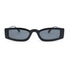 Womens Stylish Modish Narrow Rectangle Plastic Sunglasses