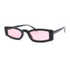 Womens Stylish Modish Narrow Rectangle Plastic Sunglasses