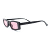 Womens Stylish Modish Narrow Rectangle Plastic Sunglasses