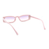 Womens Stylish Modish Narrow Rectangle Plastic Sunglasses