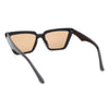 Womens Luxurious Thick Bevel Frame Rectangular Cat Eye Sunglasses