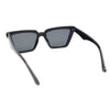 Womens Luxurious Thick Bevel Frame Rectangular Cat Eye Sunglasses