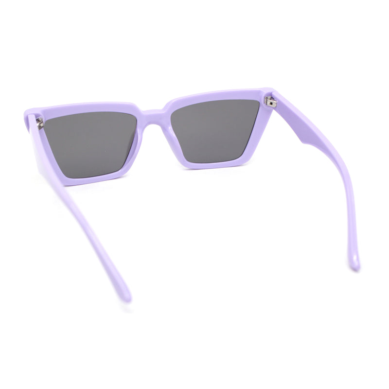 Womens Luxurious Thick Bevel Frame Rectangular Cat Eye Sunglasses