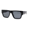 Stylish Squared Flat Top Thick Horn Rim Sunglasses