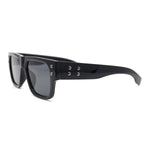 Stylish Squared Flat Top Thick Horn Rim Sunglasses