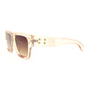 Stylish Squared Flat Top Thick Horn Rim Sunglasses