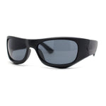 90s Styling Sport Wrap Runway Trend Plastic Sunglasses