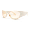 90s Styling Sport Wrap Runway Trend Plastic Sunglasses