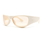 90s Styling Sport Wrap Runway Trend Plastic Sunglasses