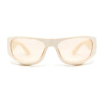 90s Styling Sport Wrap Runway Trend Plastic Sunglasses