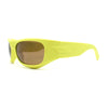 90s Styling Sport Wrap Runway Trend Plastic Sunglasses