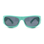 90s Styling Sport Wrap Runway Trend Plastic Sunglasses