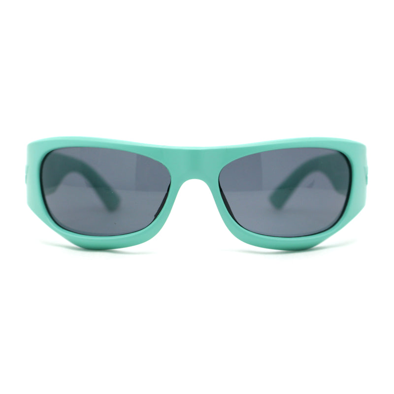 90s Styling Sport Wrap Runway Trend Plastic Sunglasses