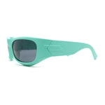 90s Styling Sport Wrap Runway Trend Plastic Sunglasses