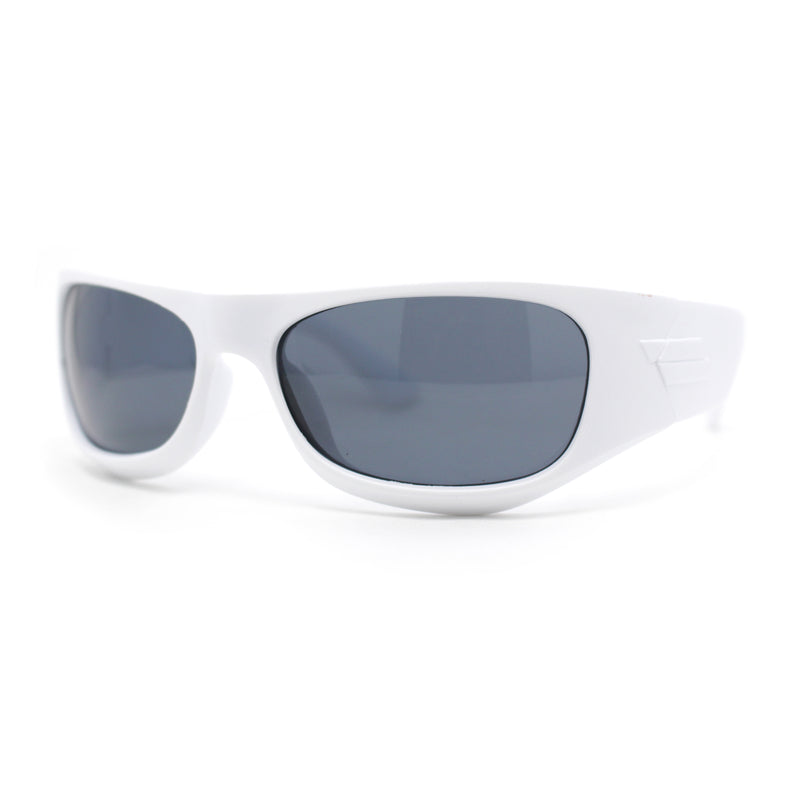 90s Styling Sport Wrap Runway Trend Plastic Sunglasses