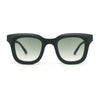 Womens Retro Beveled Frame Horn Rim Rectangular Sunglasses