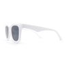 Womens Retro Beveled Frame Horn Rim Rectangular Sunglasses