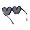 Womens Retro Valentines Day Heart Shape Lovely Plastic Sunglasses