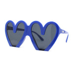 Womens Retro Valentines Day Heart Shape Lovely Plastic Sunglasses