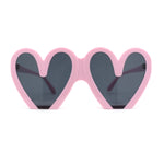 Womens Retro Valentines Day Heart Shape Lovely Plastic Sunglasses