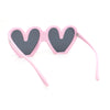 Womens Retro Valentines Day Heart Shape Lovely Plastic Sunglasses