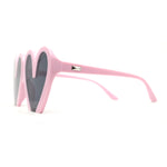 Womens Retro Valentines Day Heart Shape Lovely Plastic Sunglasses