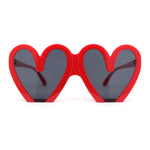 Womens Retro Valentines Day Heart Shape Lovely Plastic Sunglasses