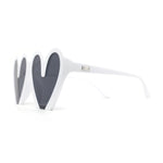 Womens Retro Valentines Day Heart Shape Lovely Plastic Sunglasses