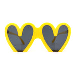 Womens Retro Valentines Day Heart Shape Lovely Plastic Sunglasses