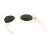 Retro Futurism Wrap Sport Thick Plastic Oval Sunglasses