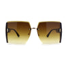 Womens Butterfly Jewelry Hinge Diva Rimless Plastic Sunglasses
