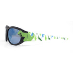 Boys Color Mirror T-Rex Dinosaur Print Arm Oval Sport Sunglasses