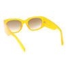 Womens Thick Temple Mod Fashion Rectangle Plastic Chic Sunglasses