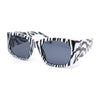 Womens Thick Temple Mod Fashion Rectangle Plastic Chic Sunglasses