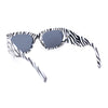 Womens Thick Temple Mod Fashion Rectangle Plastic Chic Sunglasses