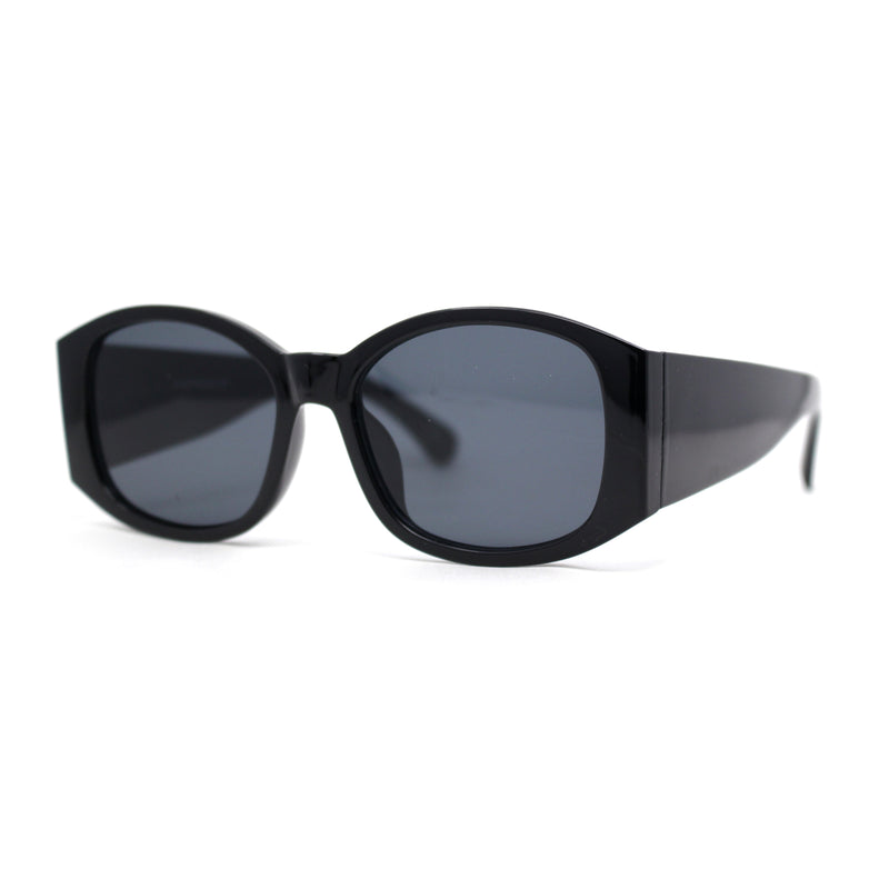 Mod Fashion Womens Thick Temple Plastic Rectangle Sunglasses